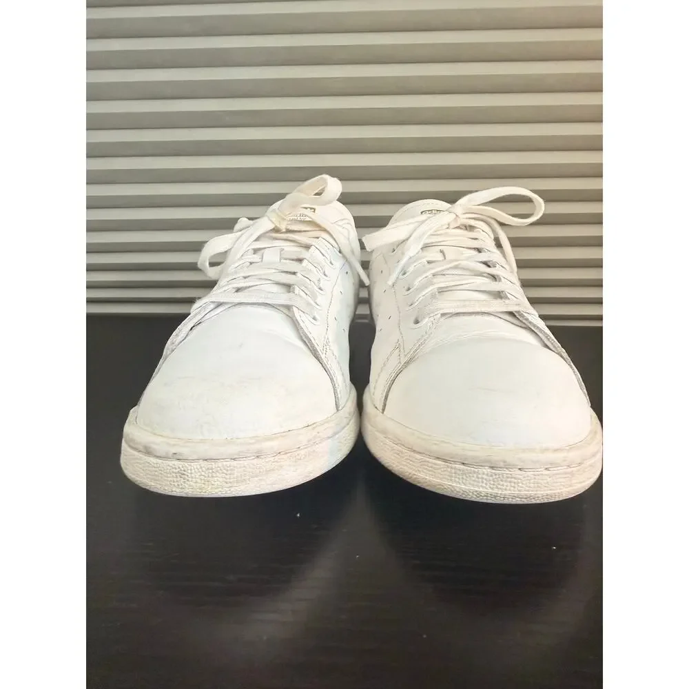 Adidas Stan Smith White Red Gold Trefoil Embossed Sneakers Men’s Size 10 Shoes